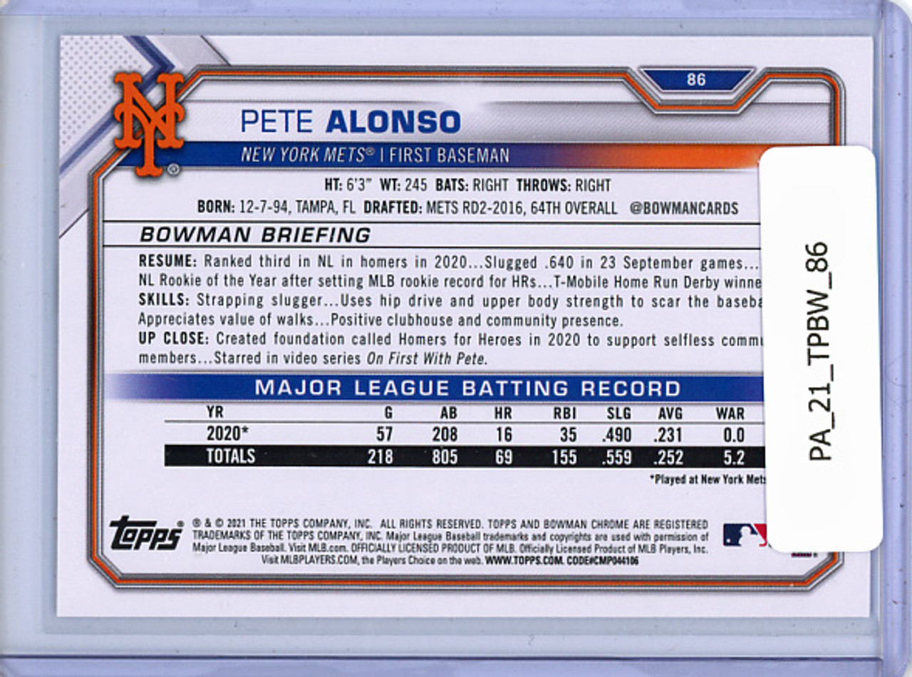 Pete Alonso 2021 Bowman #86