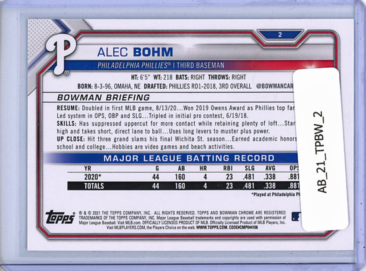 Alec Bohm 2021 Bowman #2