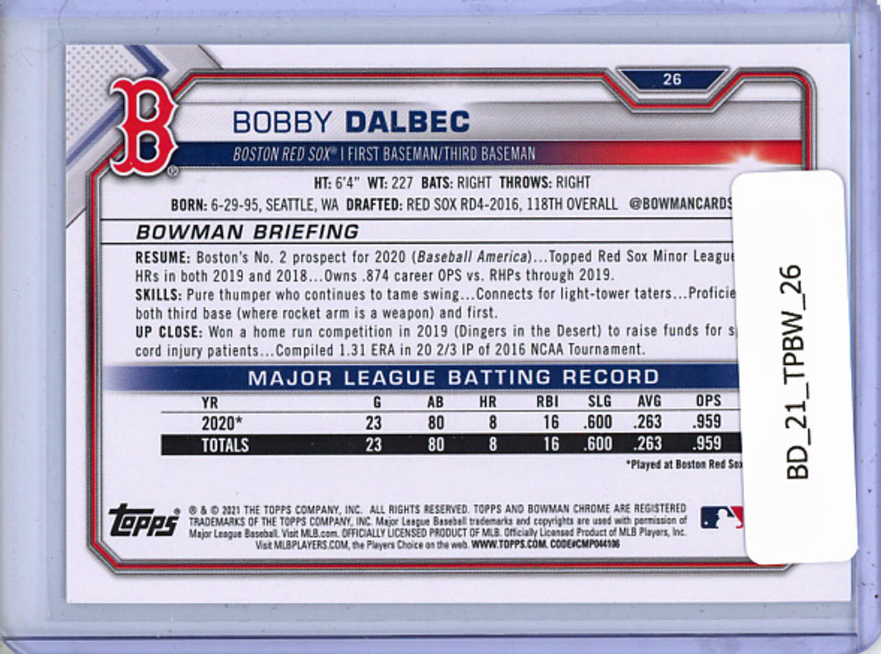 Bobby Dalbec 2021 Bowman #26