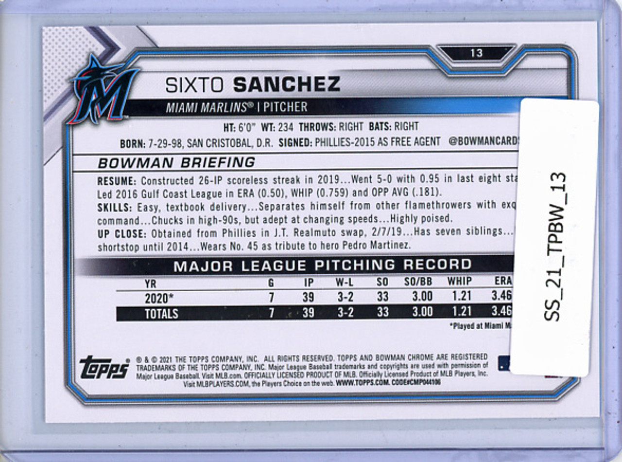 Sixto Sanchez 2021 Bowman #13