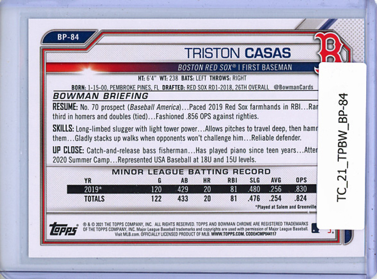 Triston Casas 2021 Bowman Prospects #BP-84