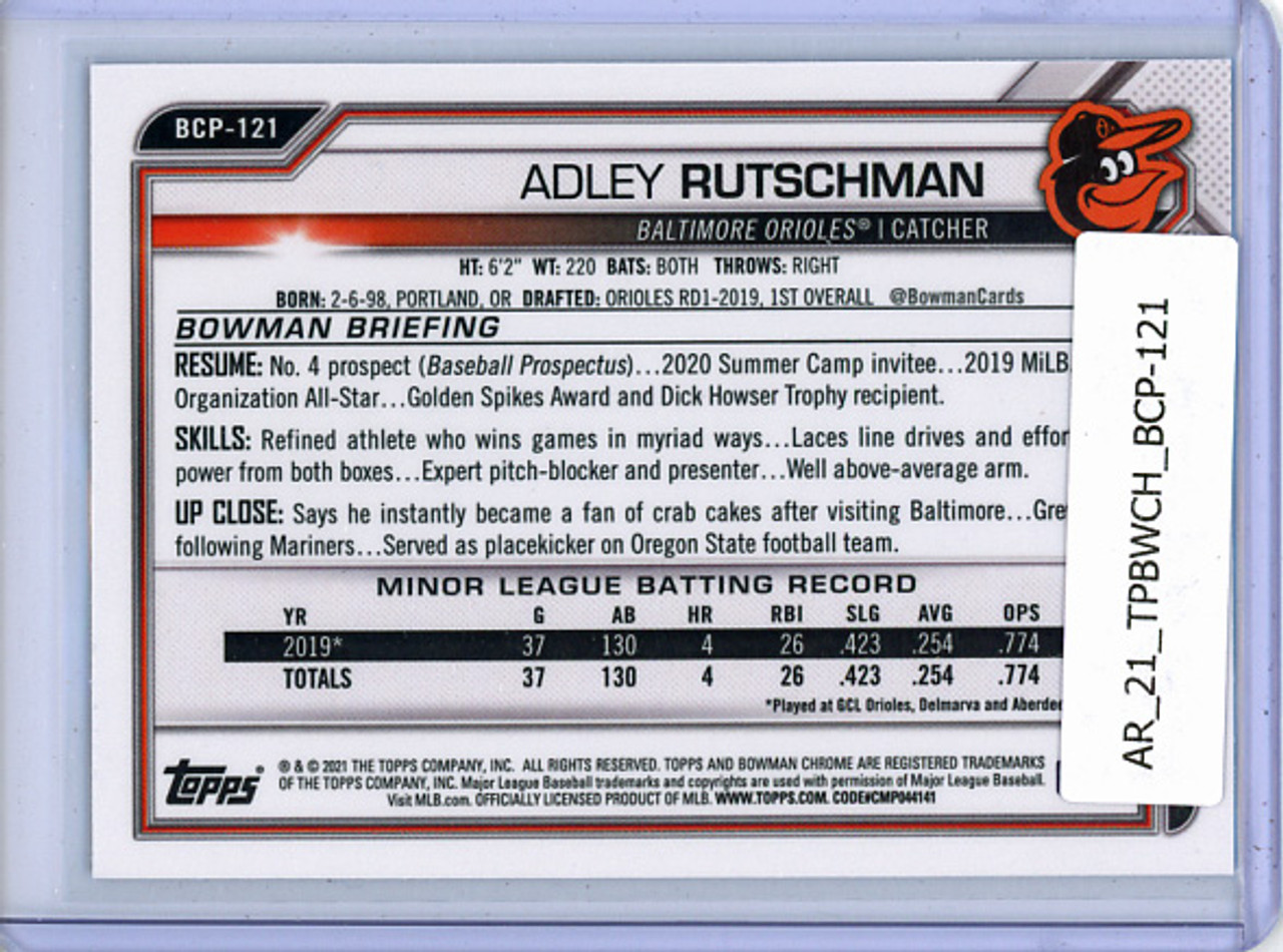 Adley Rutschman 2021 Bowman Chrome Prospects #BCP-121