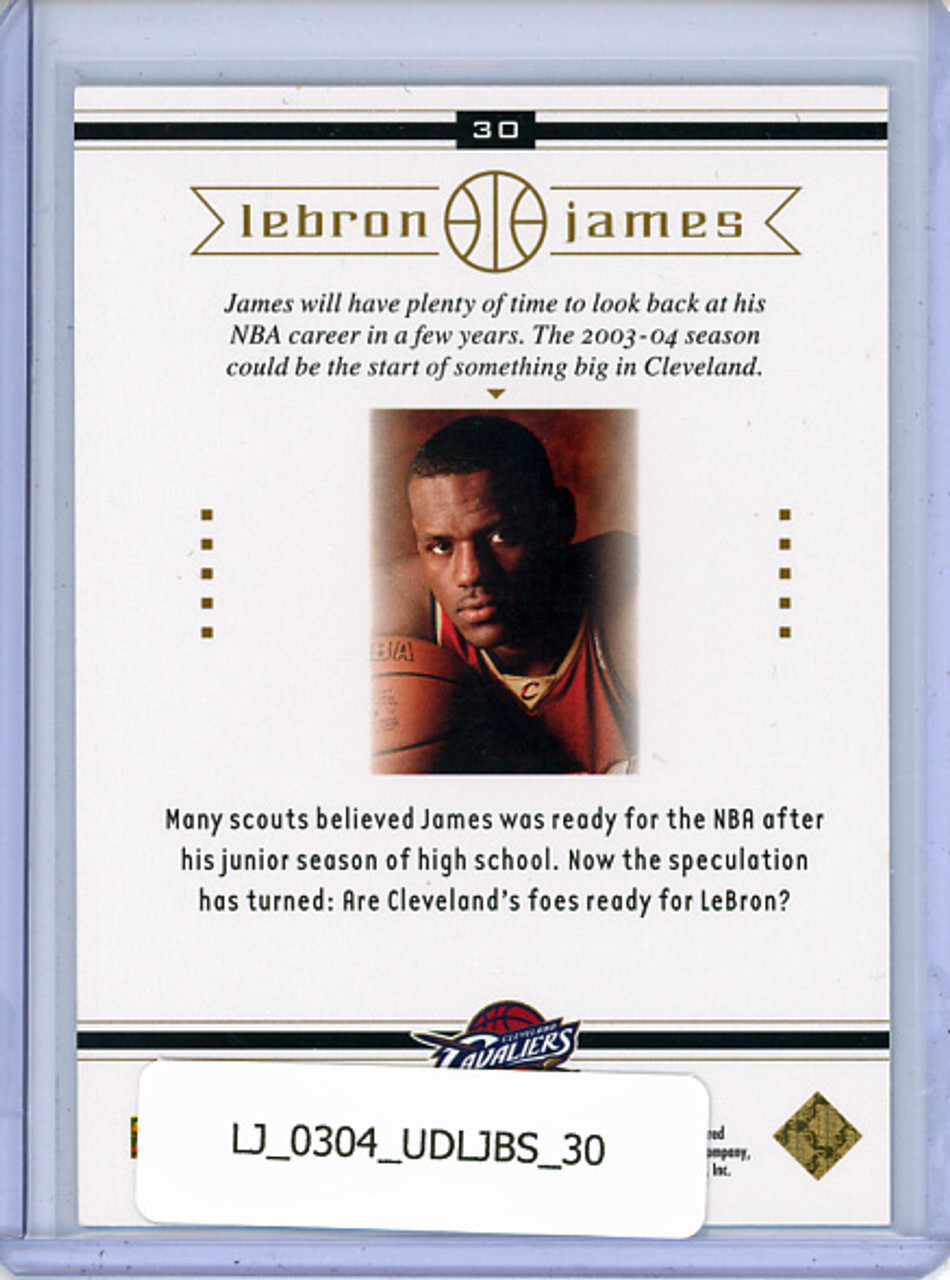 LeBron James 2003 Upper Deck LeBron James Box Set #30