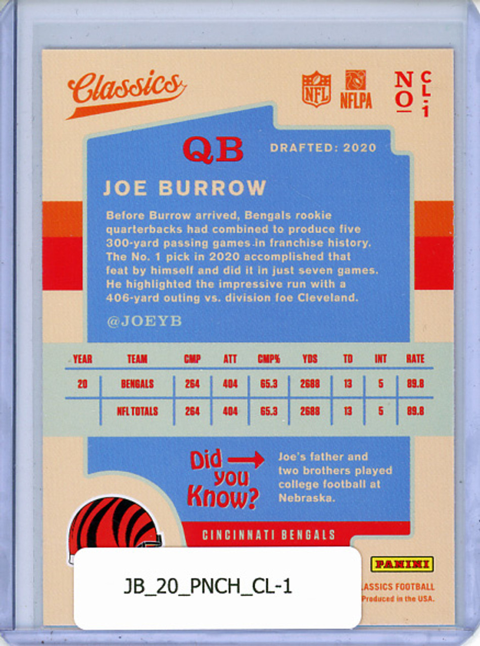 Joe Burrow 2020 Chronicles, Classics #CL-1
