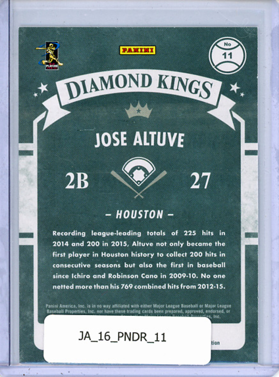 Jose Altuve 2016 Donruss #11 Diamond Kings