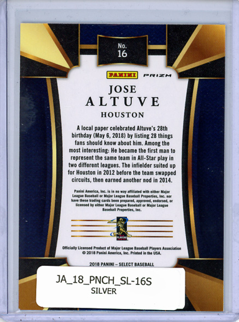 Jose Altuve 2018 Chronicles, Select #16 Silver