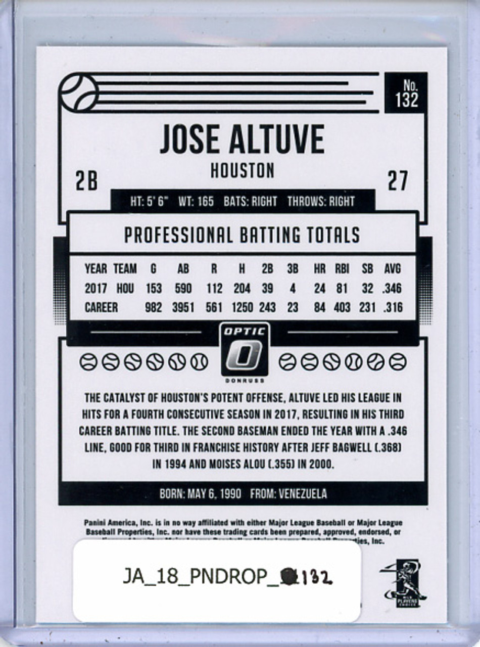 Jose Altuve 2018 Donruss Optic #132