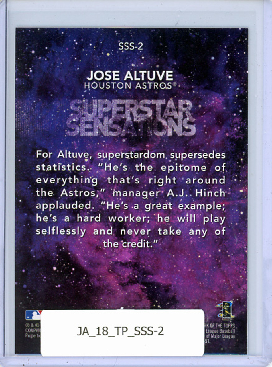 Jose Altuve 2018 Topps, Superstar Sensations #SSS-2