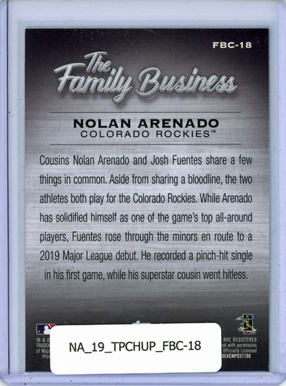 Nolan Arenado 2019 Topps Chrome Update, The Family Business #FBC-18