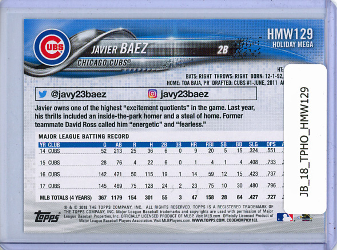 Javier Baez 2018 Topps Holiday #HMW129