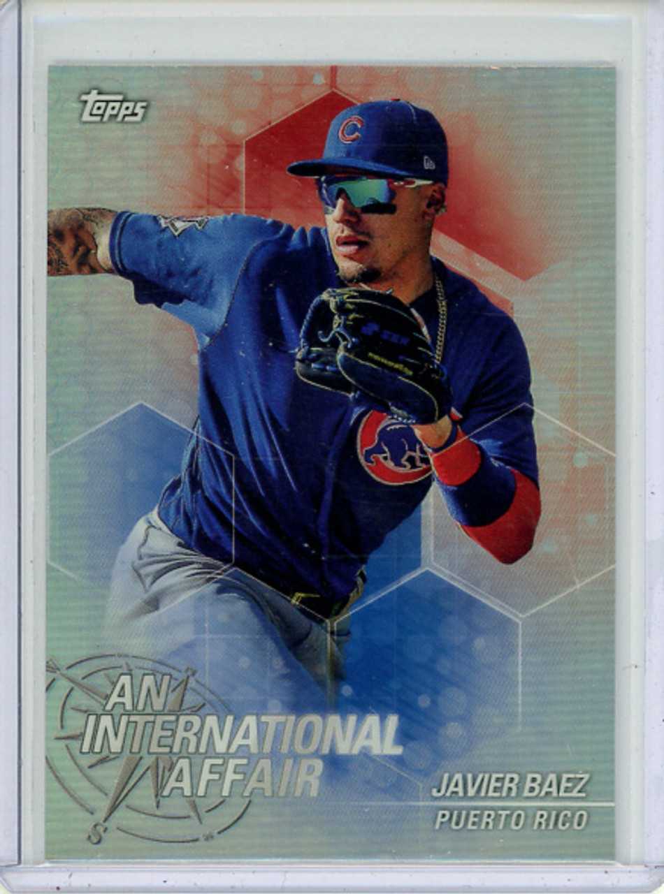 Javier Baez 2019 Topps Chrome Update, An International Affair #IA-JB