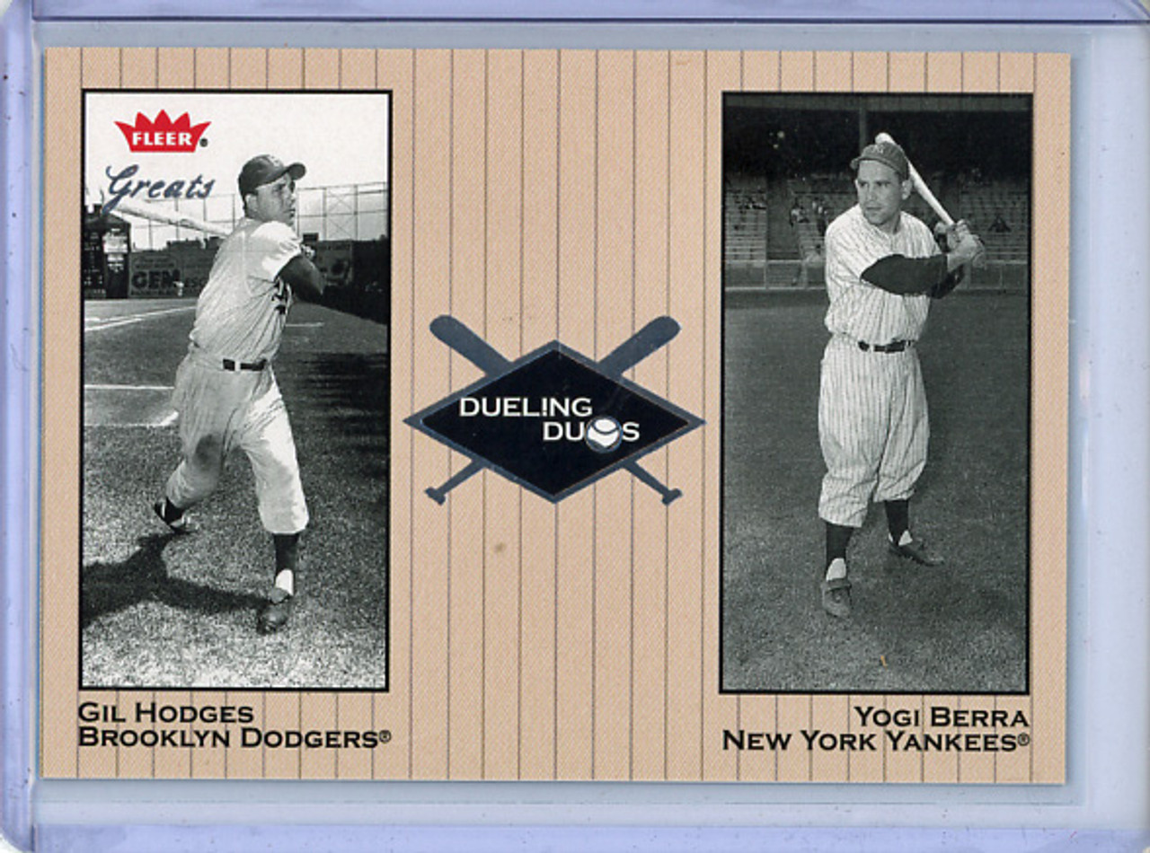 Gil Hodges, Yogi Berra 2002 Fleer Greats, Dueling Duos #DD13