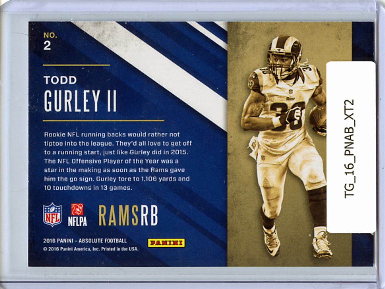 Todd Gurley 2016 Absolute, Xtreme Team #2 Retail