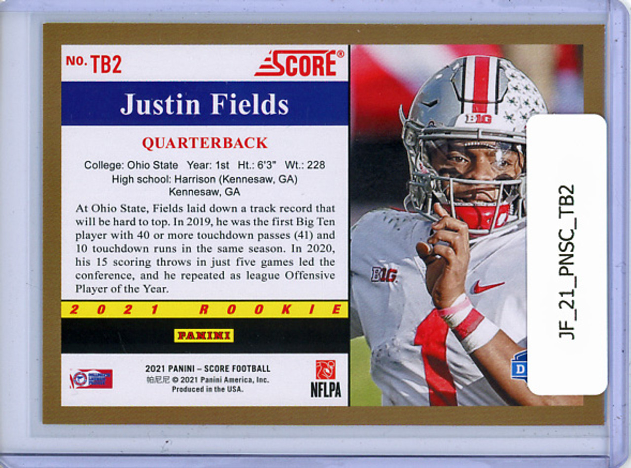 Justin Fields 2021 Score, 1991 Throwback Rookies #TB2