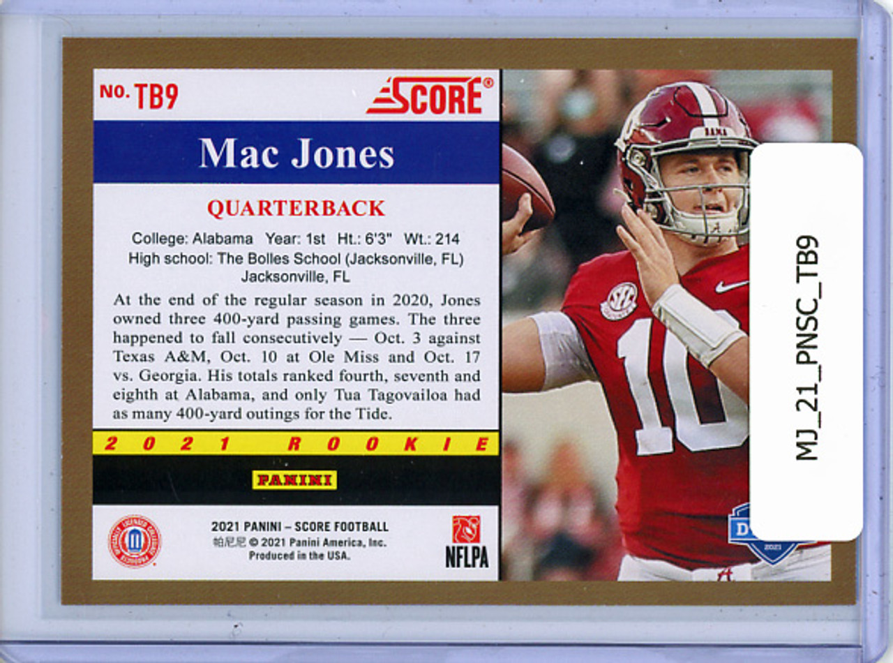 Mac Jones 2021 Score, 1991 Throwback Rookies #TB9