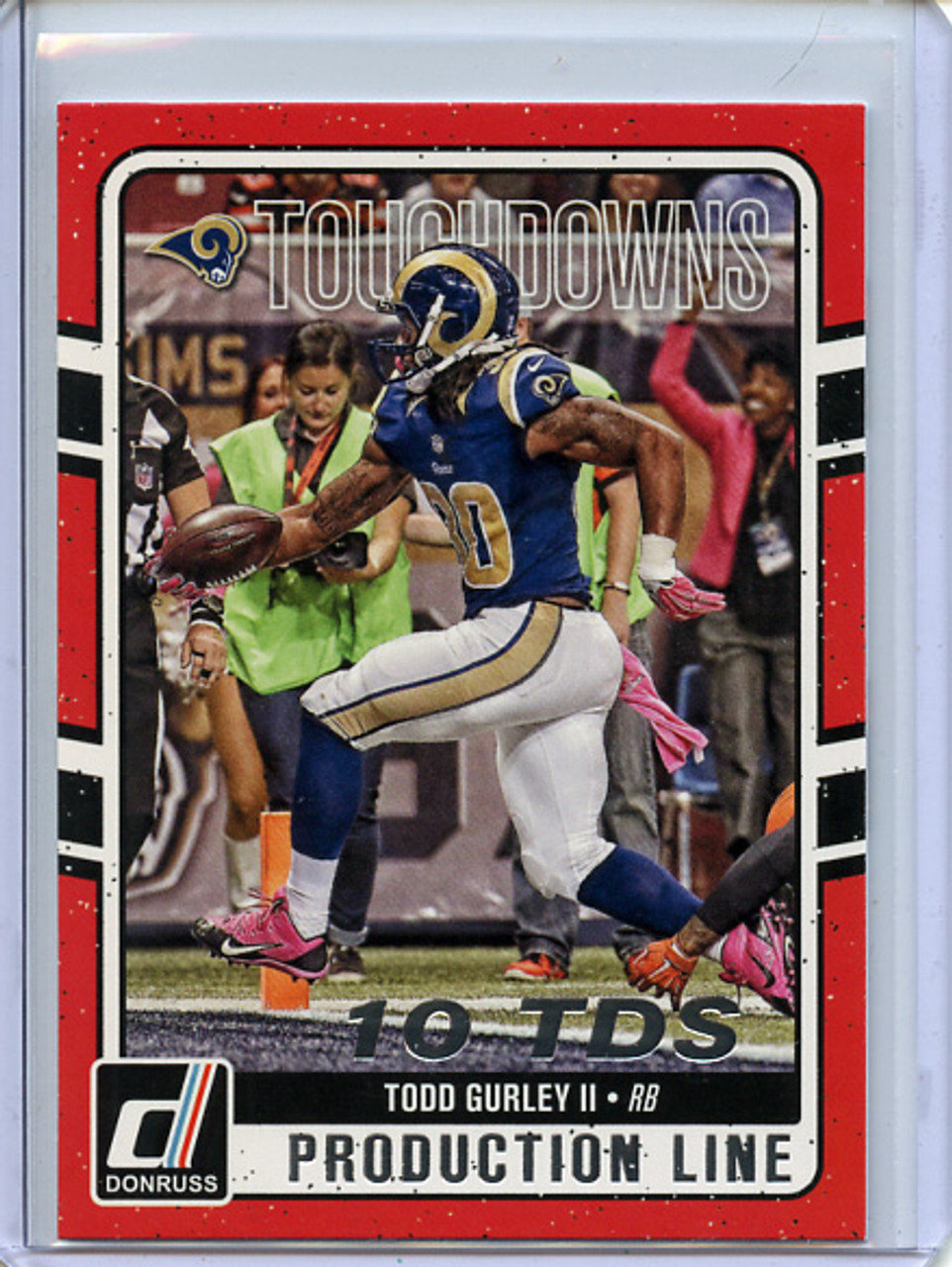 Todd Gurley 2016 Donruss, Production Line Touchdowns #4