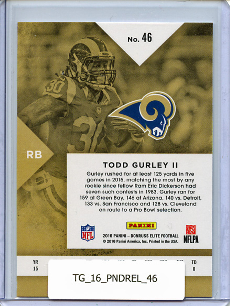 Todd Gurley 2016 Donruss Elite #46