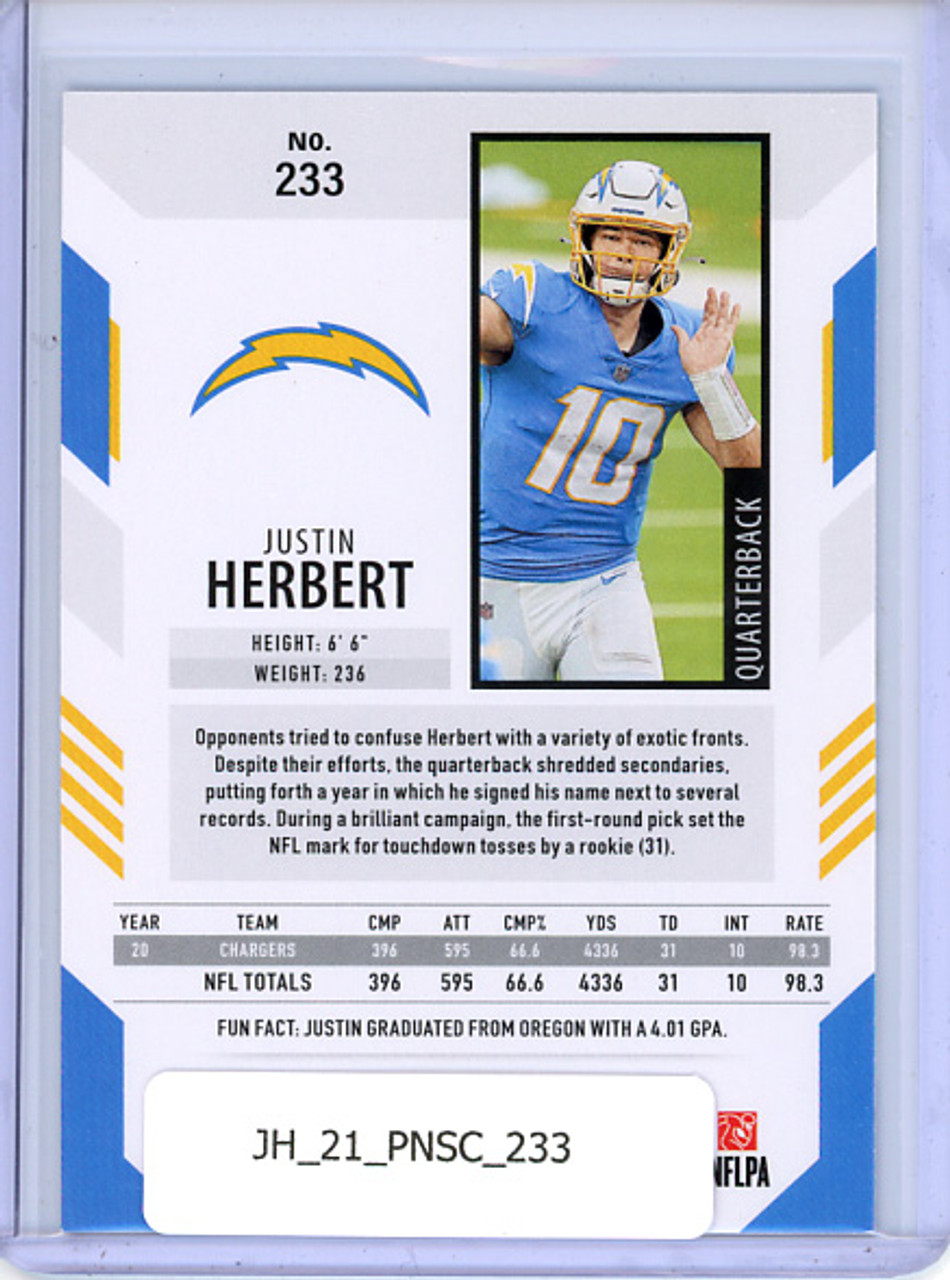 Justin Herbert 2021 Score #233