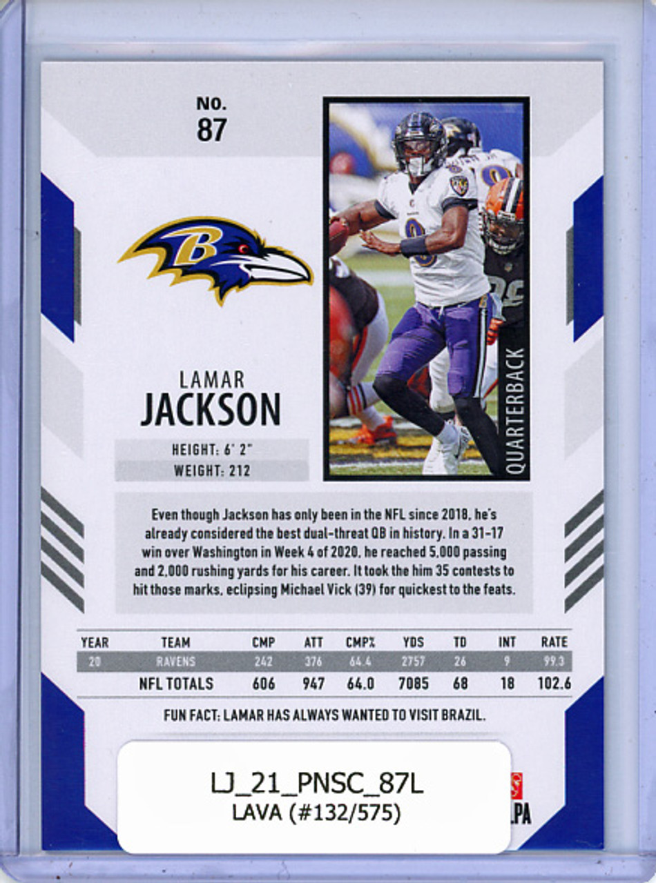 Lamar Jackson 2021 Score #87 Lava (#132/575)