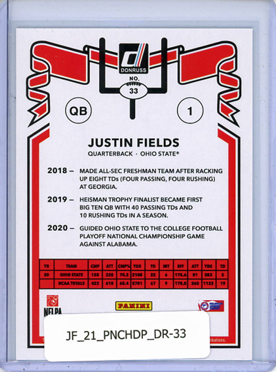 Justin Fields 2021 Chronicles Draft Picks, Donruss #33