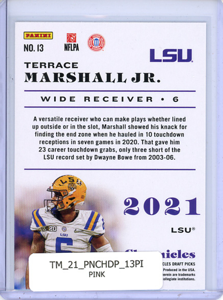 Terrace Marshall Jr. 2021 Chronicles Draft Picks #13 Pink