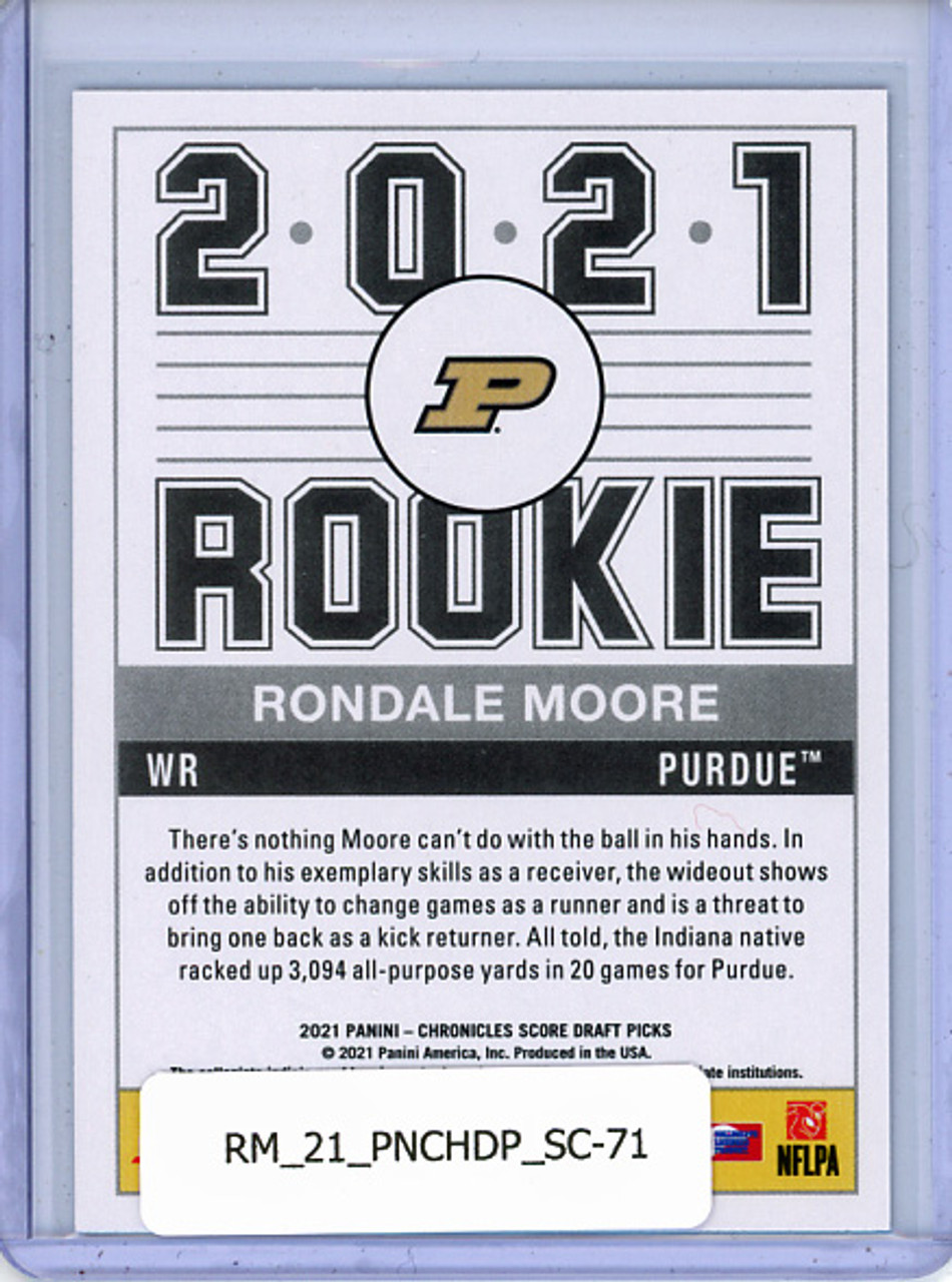 Rondale Moore 2021 Chronicles Draft Picks, Score #71