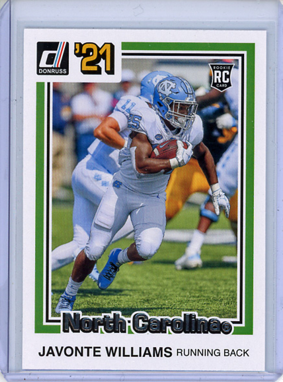 Javonte Williams 2021 Chronicles Draft Picks, Donruss #48