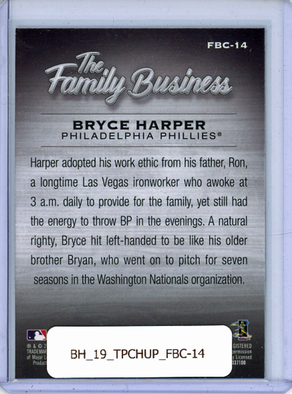 Bryce Harper 2019 Topps Chrome Update, The Family Business #FBC-14