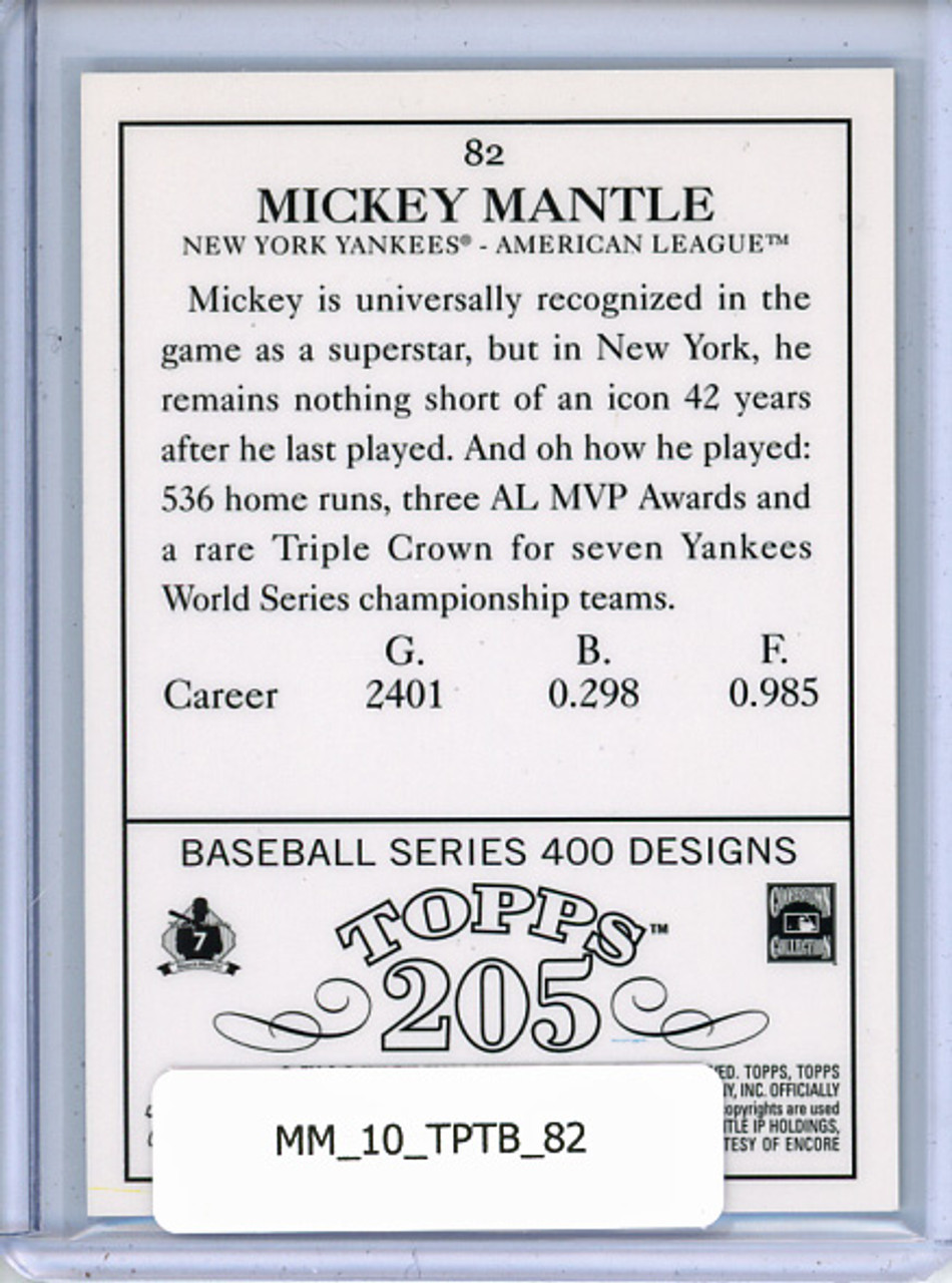 Mickey Mantle 2010 Topps Tribute #82 T205