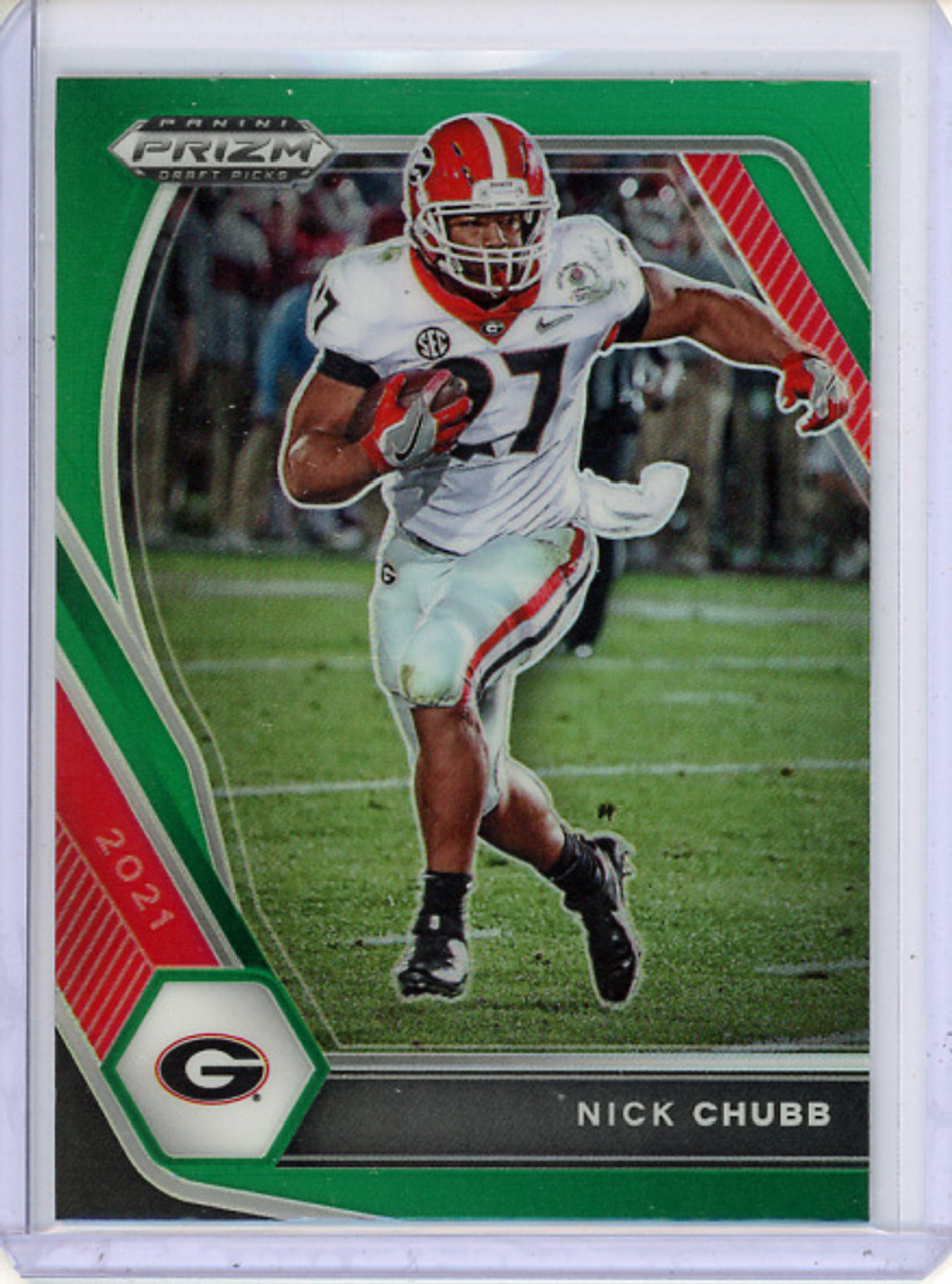 Nick Chubb 2021 Prizm Draft Picks #90 Green