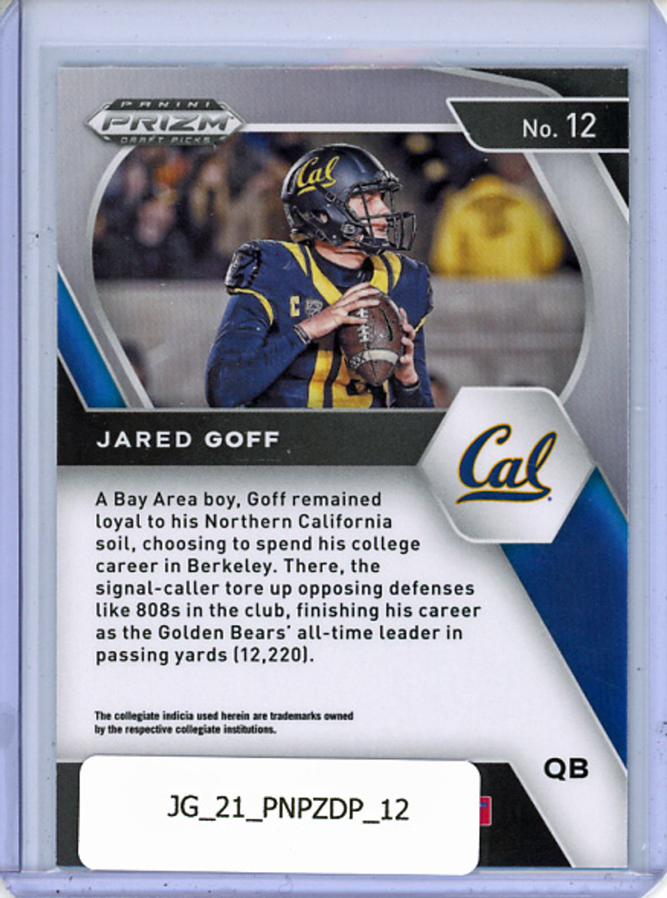 Jared Goff 2021 Prizm Draft Picks #12