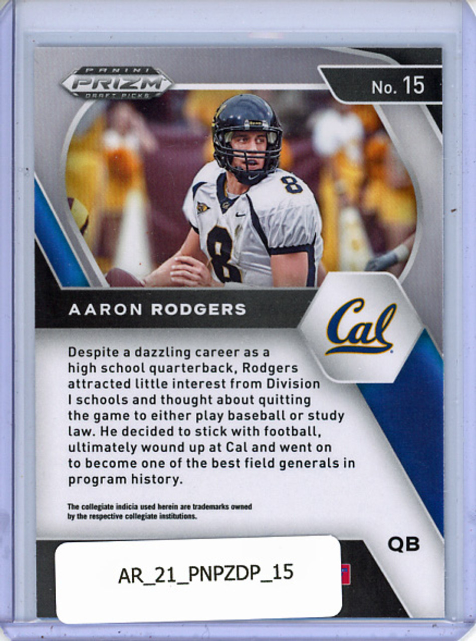 Aaron Rodgers 2021 Prizm Draft Picks #15