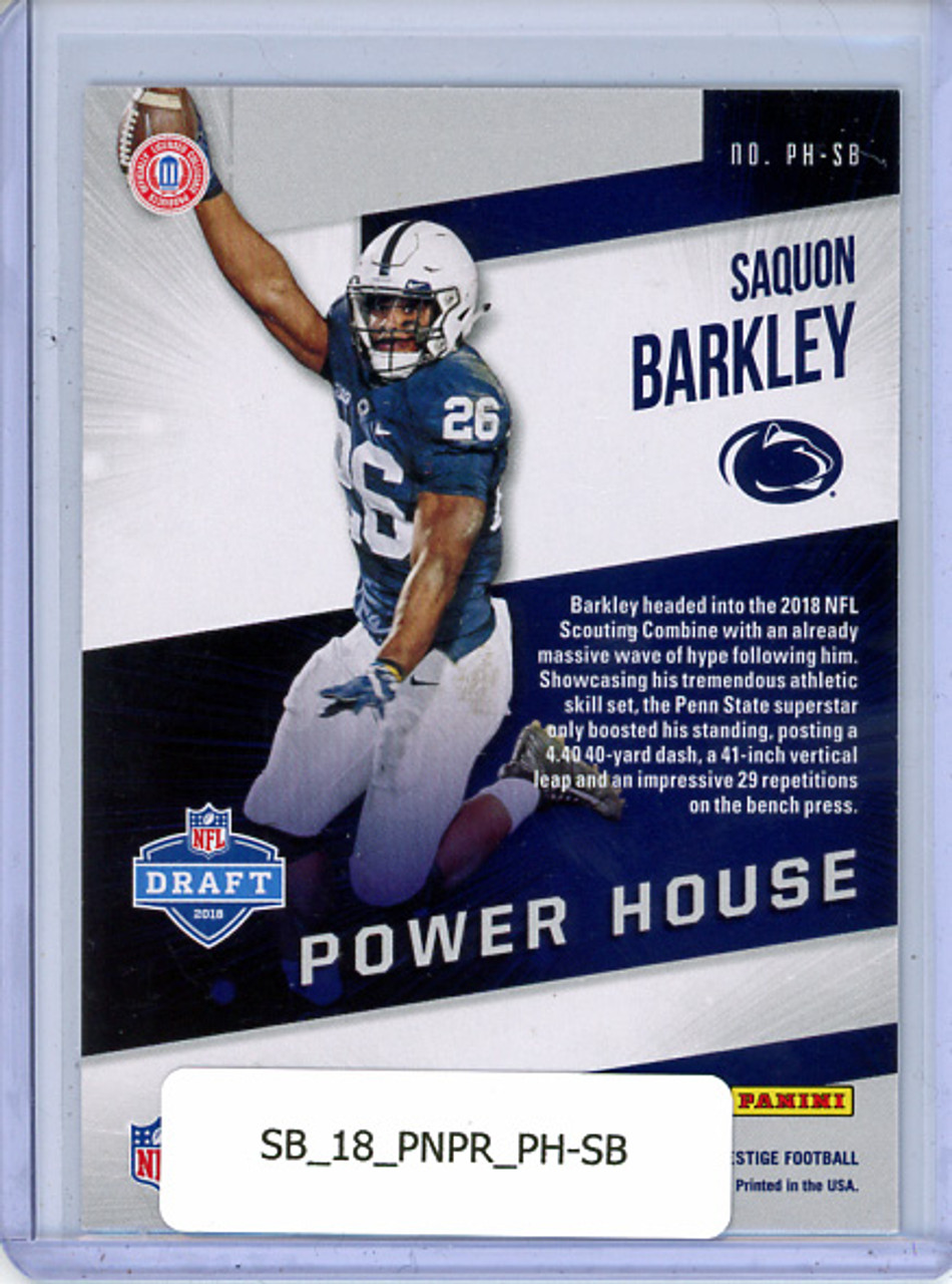 Saquon Barkley 2018 Prestige, Power House #PH-SB