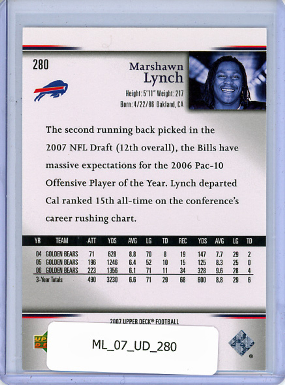 Marshawn Lynch 2007 Upper Deck #280