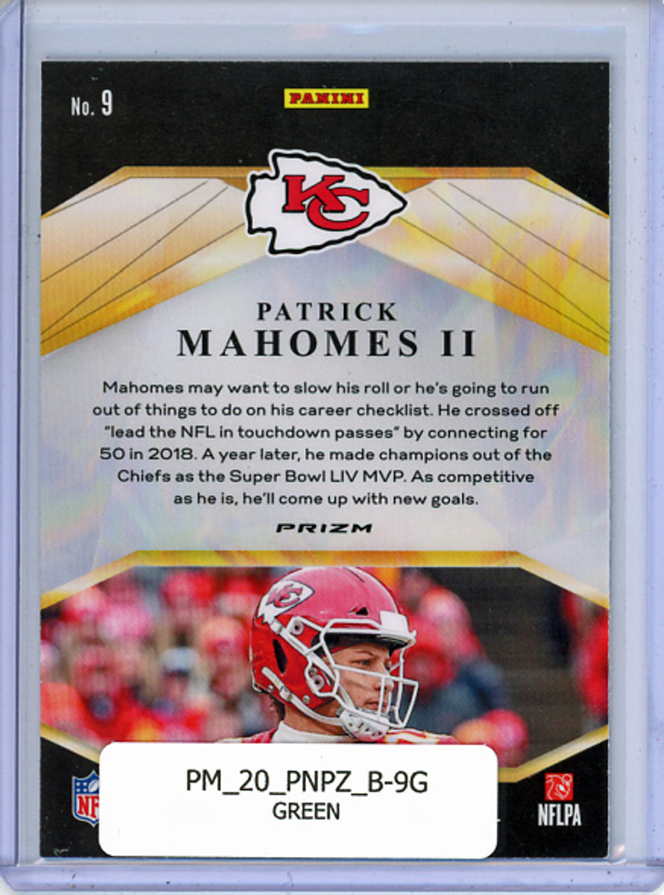 Patrick Mahomes II 2020 Prizm, Brilliance #9 Green