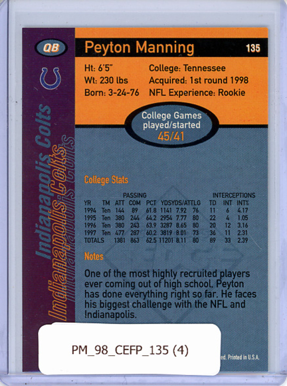 Peyton Manning 1998 Collector's Edge First Place #135 (4)
