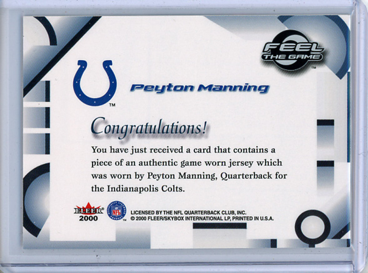 Peyton Manning 2000 Tradition, Feel the Game #40 (1)
