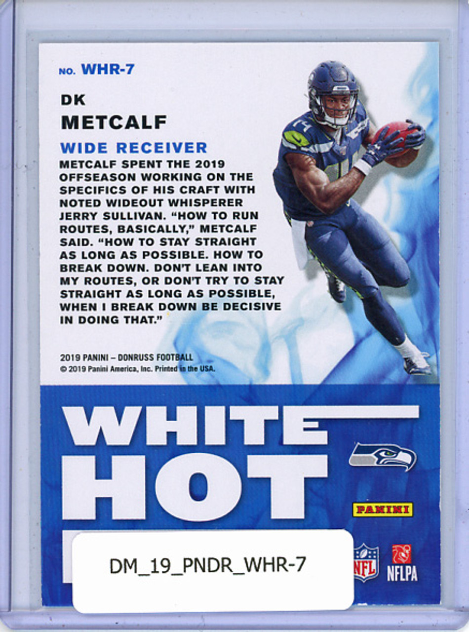 DK Metcalf 2019 Donruss, White Hot Rookies #WHR-7