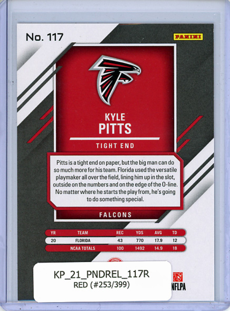 Kyle Pitts 2021 Donruss Elite #117 Red (#253/399)
