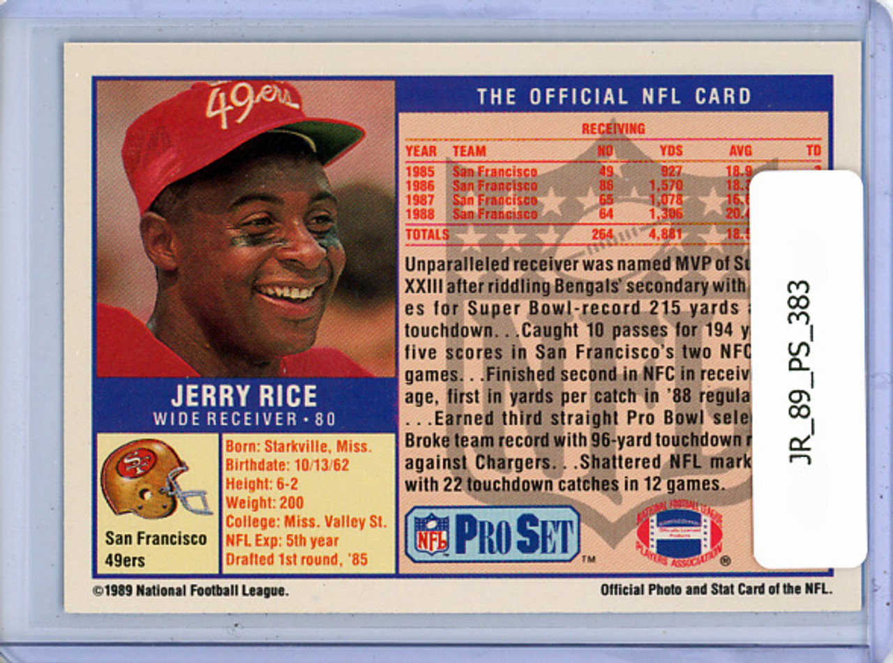 Jerry Rice 1989 Pro Set #383