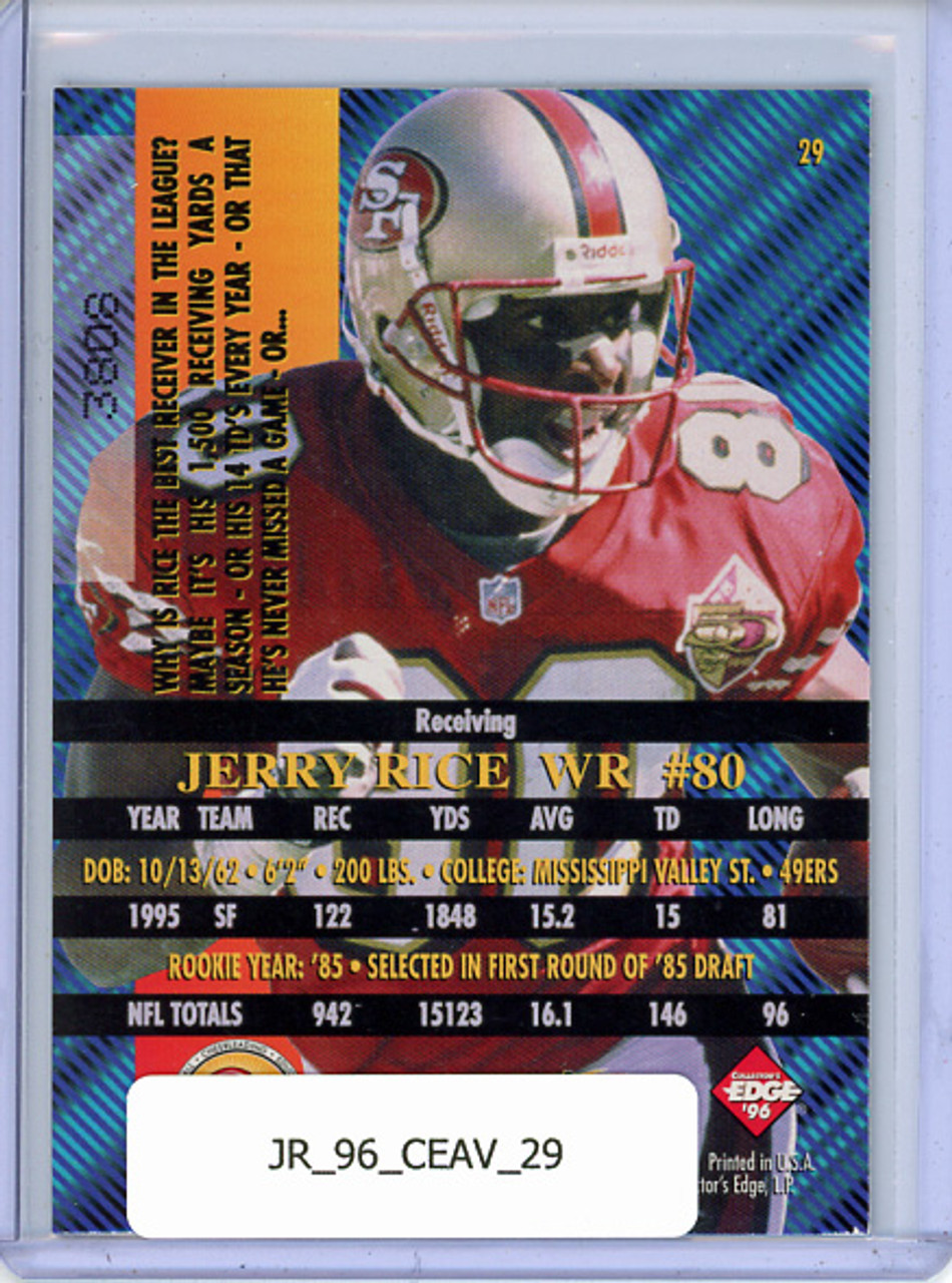 Jerry Rice 1996 Collector's Edge Advantage #29