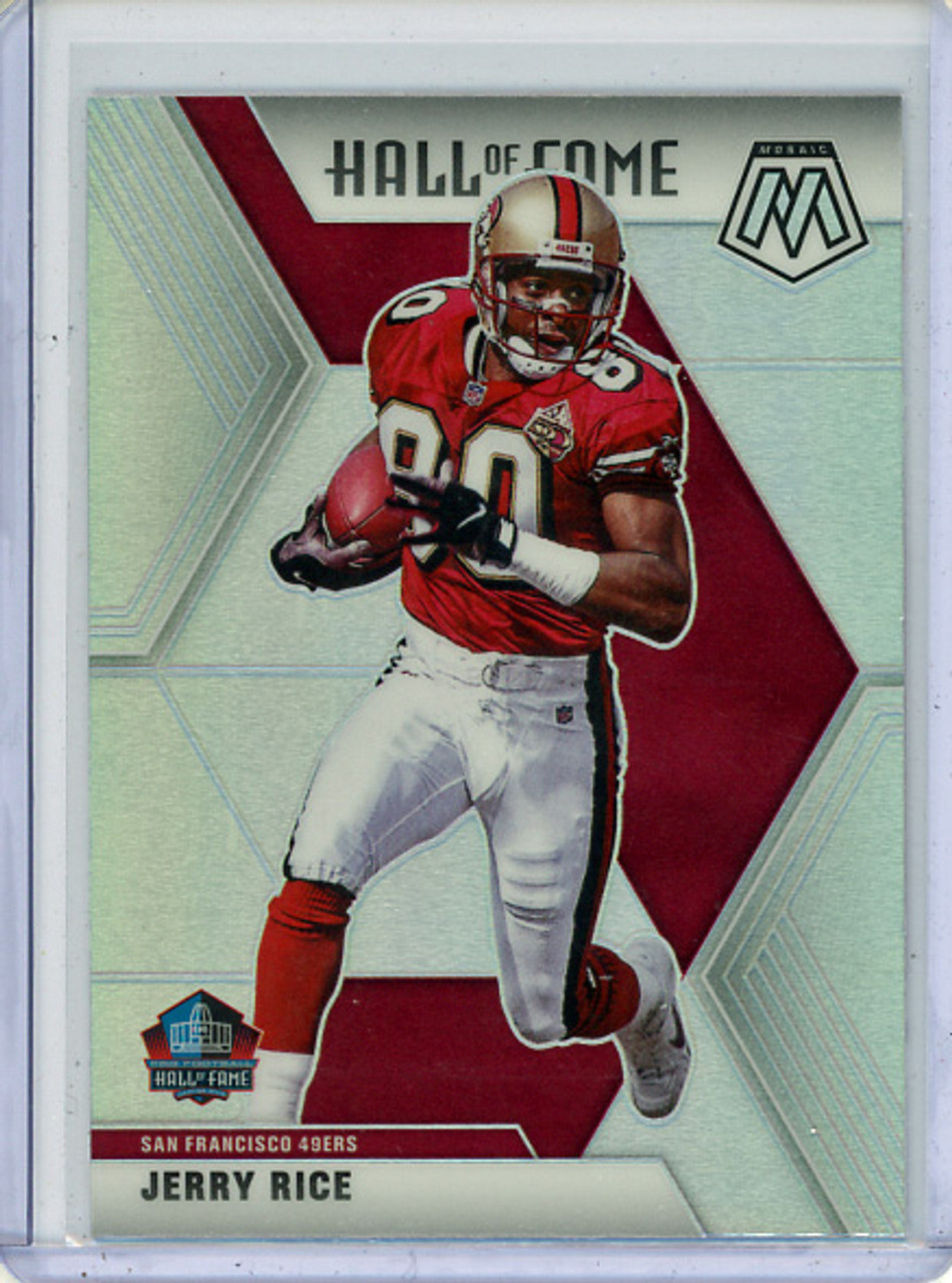 Jerry Rice 2020 Mosaic #287 Hall of Fame Silver