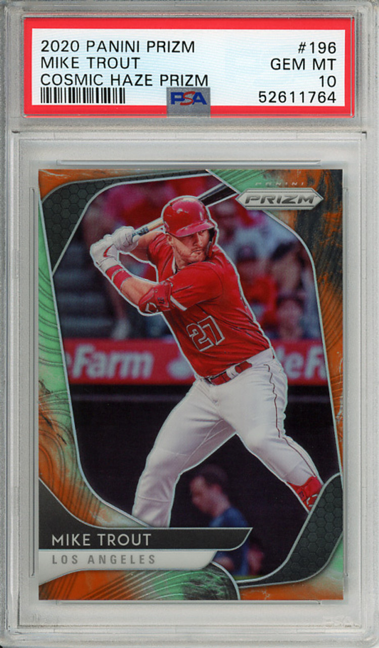 Mike Trout 2020 Prizm #196 Cosmic Haze PSA 10 Gem Mint (#52611764)