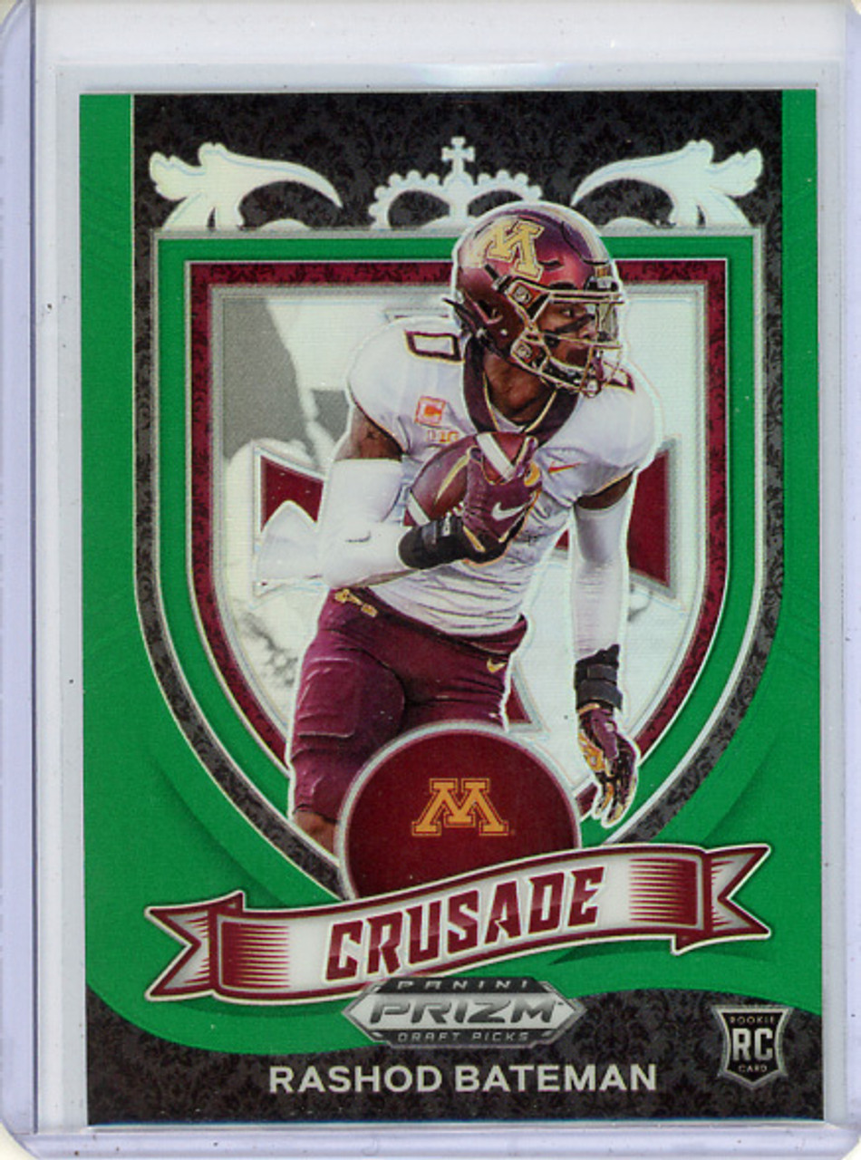 Rashod Bateman 2021 Prizm Draft Picks #166 Crusade Green