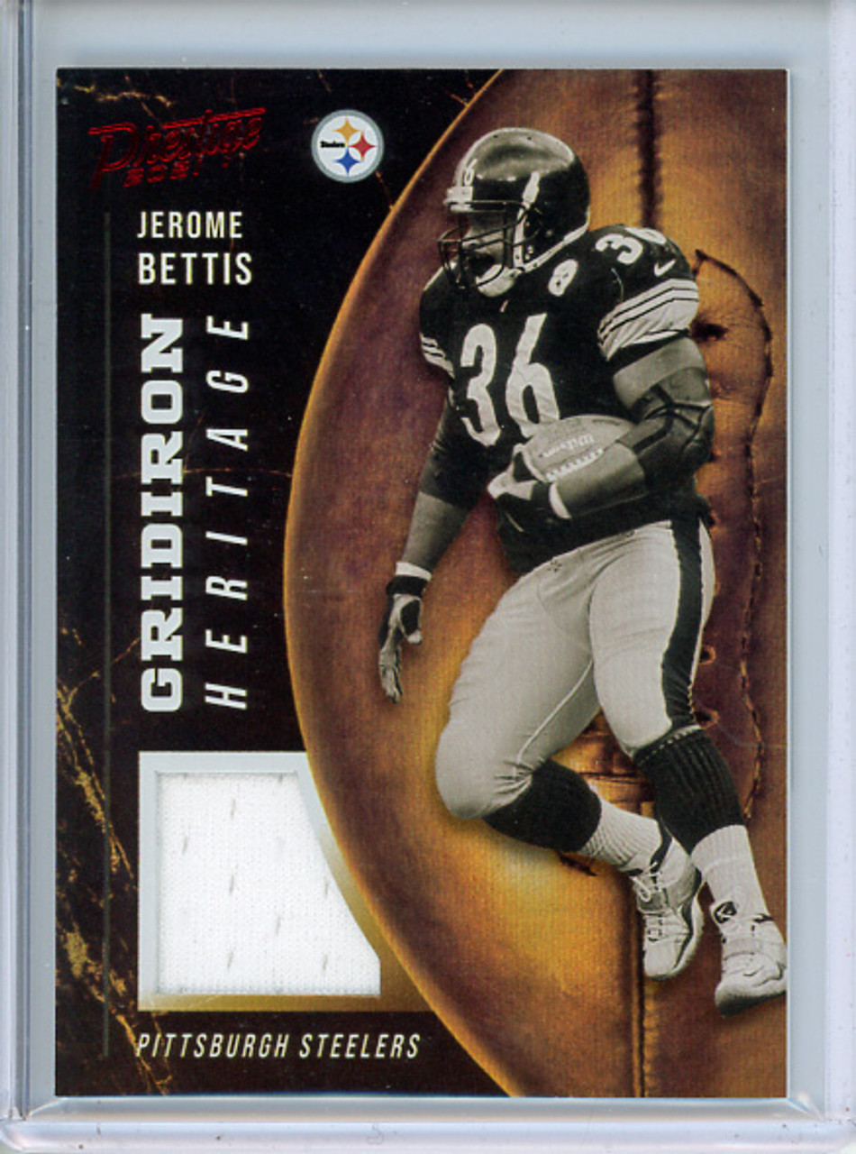 Jerome Bettis 2021 Prestige, Gridiron Heritage Jerseys #GH-JB Xtra Points Red (1)