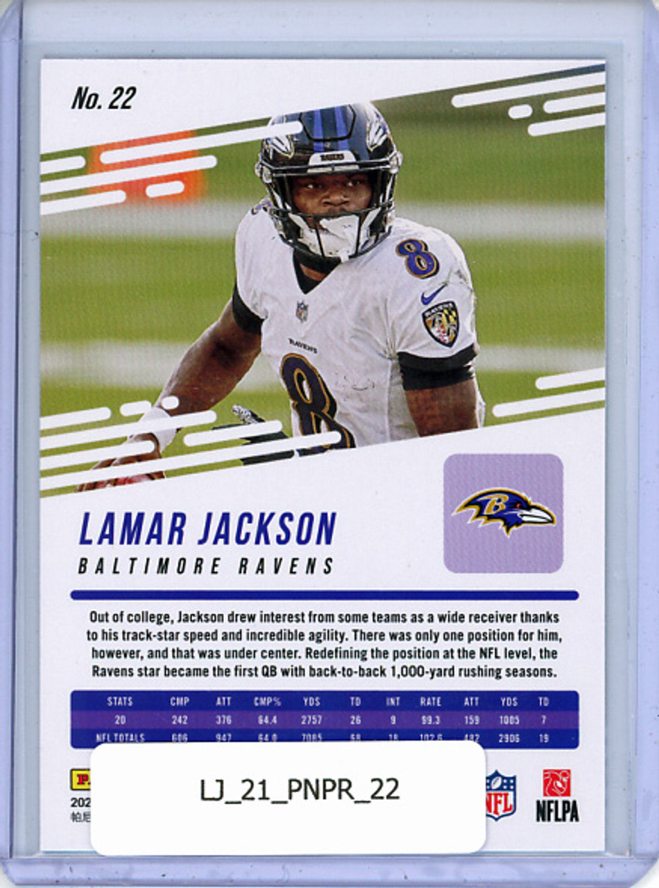 Lamar Jackson 2021 Prestige #22