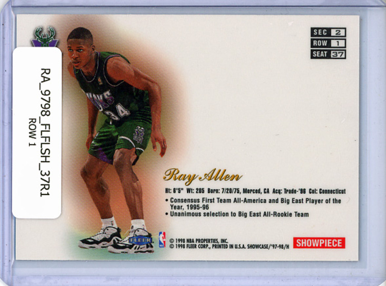 Ray Allen 1997-98 Flair Showcase #37 Row 1