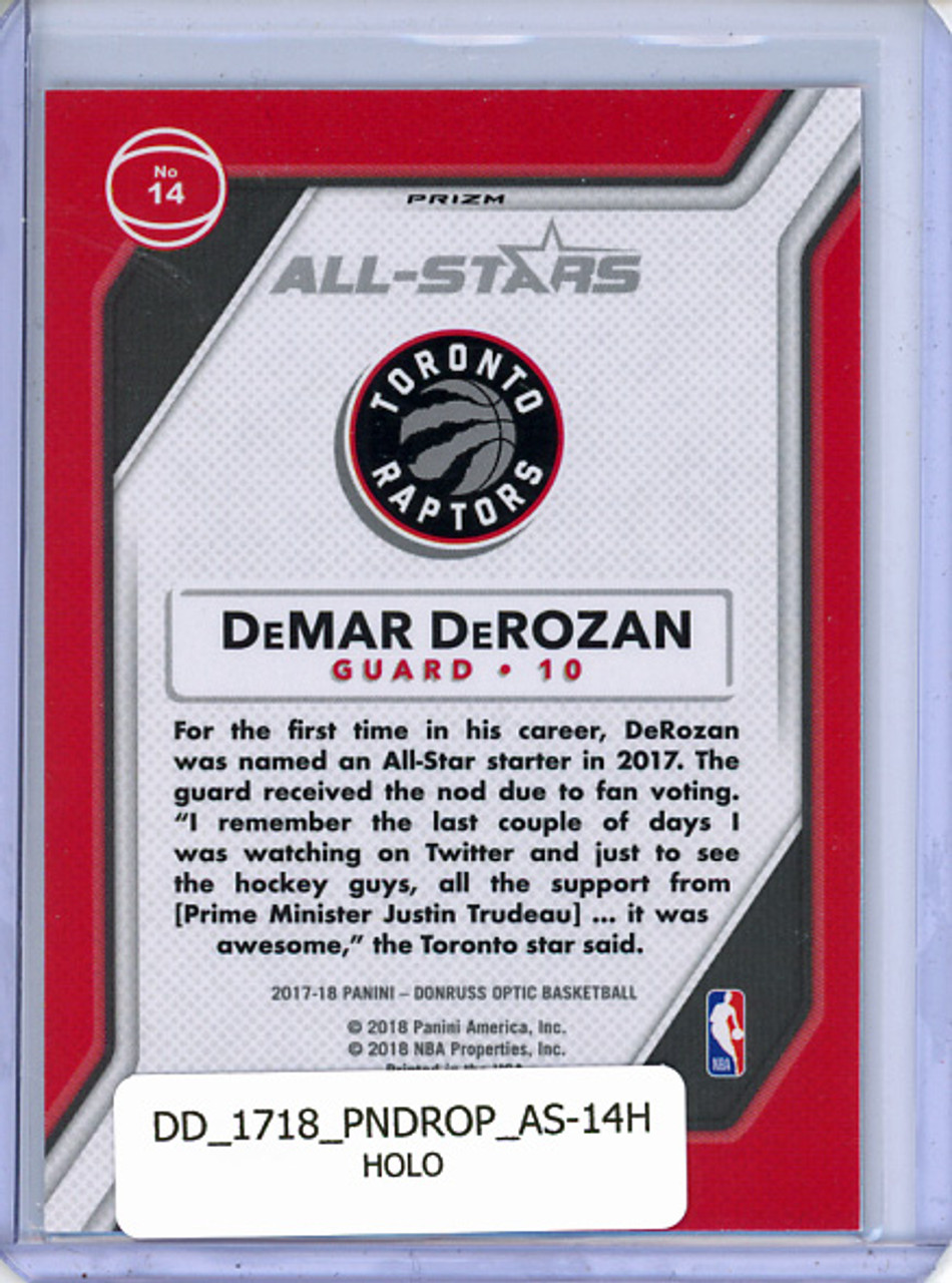 DeMar DeRozan 2017-18 Donruss Optic, All-Stars #14 Holo