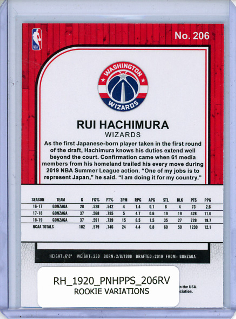 Rui Hachimura 2019-20 Hoops Premium Stock #206 Rookie Variations
