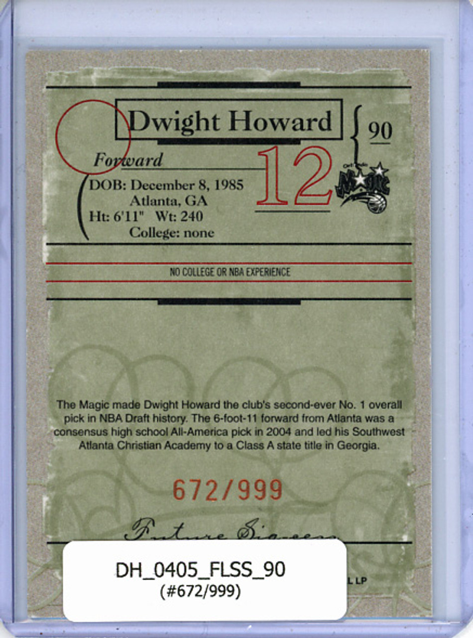 Dwight Howard 2004-05 Sweet Sigs #90 (#672/999)